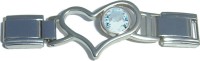 CT8001-3 Light Blue Heart Connector