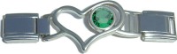CT8001-5 Dark Green Heart Connector