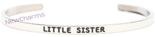 CB124 Little Sister Cuff Bangle Bracelet