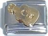CT1244 Gold Guitar Italian Charm.