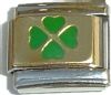 Four Leaf Clover (on gold)