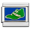 CT1303 Green Blue Island or Shoe Italian Charm