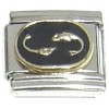 Taurus Zodiac on Black Italian Charm