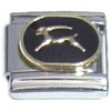 Gemini Zodiac on Black Italian Charm