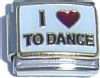 CT1649 I Love to Dance Italian Charm