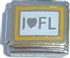 CT1910 I Love FL Florida Italian Charm