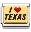 CT1912 I Love Texas Italian Charm