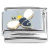 CT2093 Bumble Bee Flying Yellow Black Italian Charm 