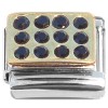 CT2096 Black Multi Bling Italian Charm 