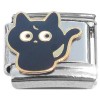 CT2100 Black Cat Looking Italian Charm