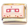 CT2129 Mix Tape Love Songs Gold Base Italian Charm Design