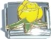 Yellow Rose Italian Charm