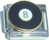 CT3031 Eight Ball 8-Ball Italian Charm