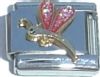 Pink Dragonfly Italian Charm