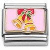 CT3110 Bells and Ribbon Italian Charm