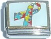 CT3158 Multicolor Autism Ribbon Italian Charm