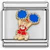 CT3353 Cheerleader with Pompoms Italian Charm