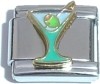 CT3456 Cocktail Drink Martini with Olive Italian Charm