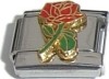 CT3457 Red Rose Italian Charm