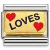 CT3730 Loves Hearts Italian Charm