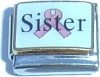CT3968 Sister on Ribbon Italian Charm