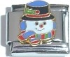 Snowman Head Italian Charm