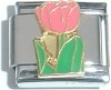 Pink Tulip Italian Charm
