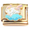 CT4457 Cute Unicorn Gold Base Italian Charm