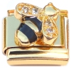 CT4945 Bling Bee Gold Base Italian Charm.
