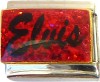 CT6672 Elvis on Red Italian Charm
