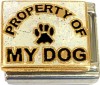 CT6674 Property of My Dog Italian Charm