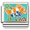 CT6784 Clownfish Swimming Ocean Fish Italian Charm
