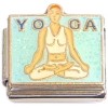 CT6830 Yoga Woman Light Blue Italian Charm