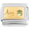 CT7408 August Little Round Bling Italian Charm