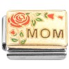 CT7462 Mom Red Rose Vine Italian Charms