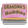 CT7476 Grandma's Buddies Purple Glitter Italian Charms
