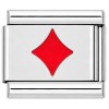 CT7562 Red Diamond Italian Charm