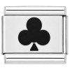 CT7563 Black Club Italian Charm