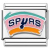 CT7764 Spurs Basketball Italian Charm