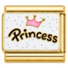 CT7906 Princess Crown Gold Italian Charm