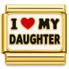 CT7919 I Love My Daughter Gold Italian Charm