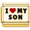 CT7921 I Love My Son Gold Italian Charm
