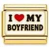 CT7922 I Love My Boyfriend Gold Italian Charm