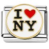 CT7935 I Love NY New York Italian Charm