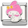 CT7969 Bunny Pink Hat Italian Charm