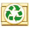 CT7977 Recycle Gold Italian Charm