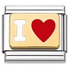 CT8140 I Love Heart Italian Charm