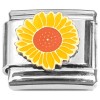 CT8854 Sunflower Yellow Petals Italian Charm