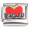 CT8869 Teacher Red Apple Italian Charm