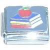 R3018 Books and Apple Italian Charm
